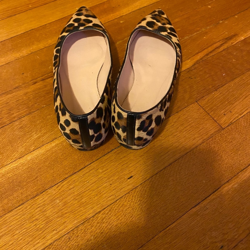J Crew Pointy Toe Leopard Print Flats - image 2